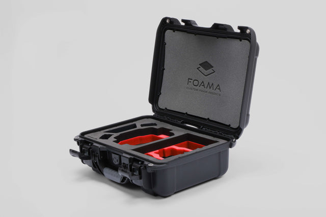 Foama Black / Red Foama DJI Mini 3 Pro & DJI Mini 4 Pro Waterproof Hard Carry-On Case