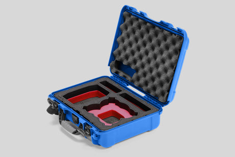 Foama Blue / Red DJI Neo Fly More Combo - All-Weather Carry-on Case with Stylish Custom Foam Insert