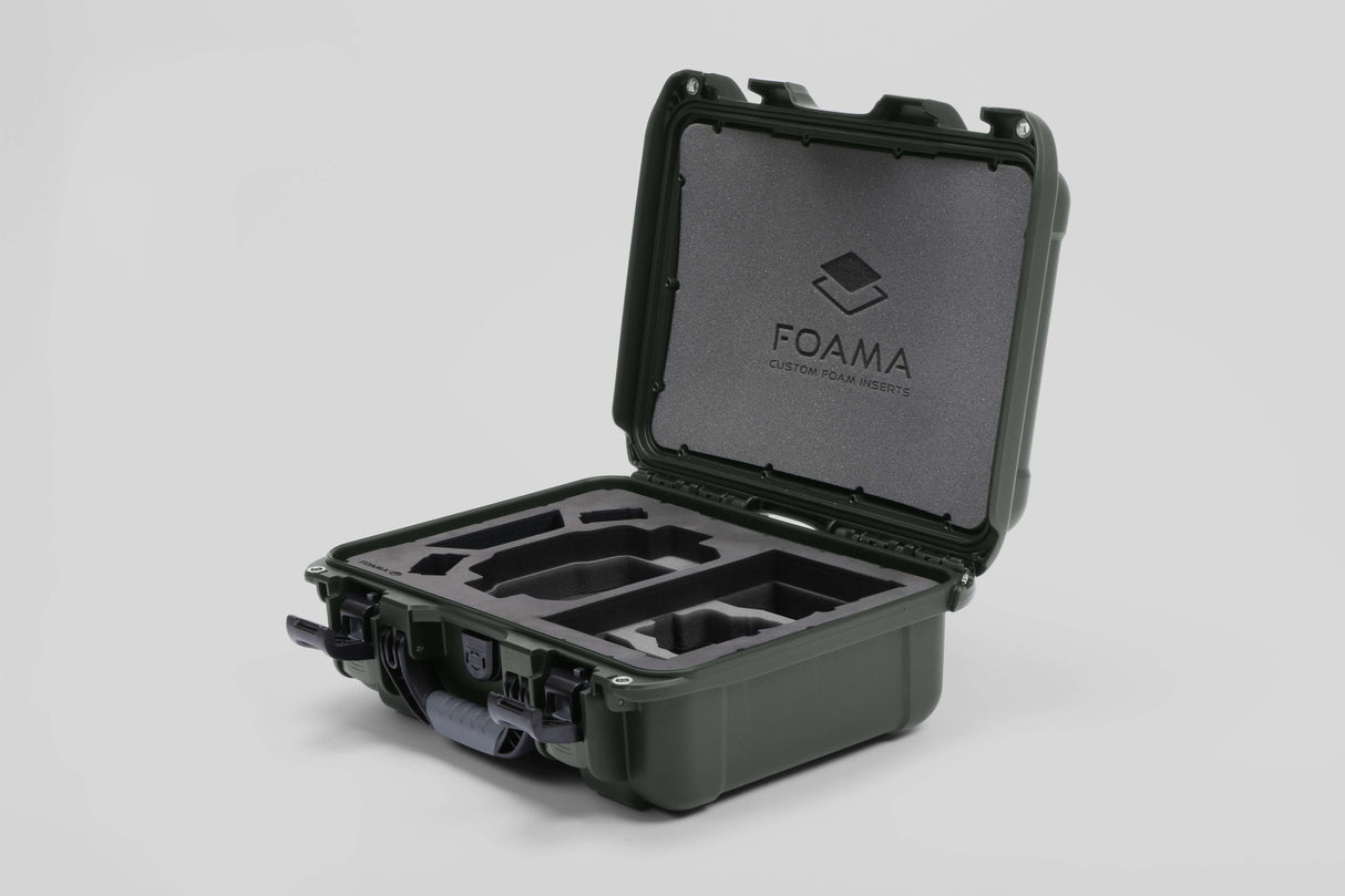 Foama Olive / Black Foama DJI Mini 3 Pro & DJI Mini 4 Pro Waterproof Hard Carry-On Case