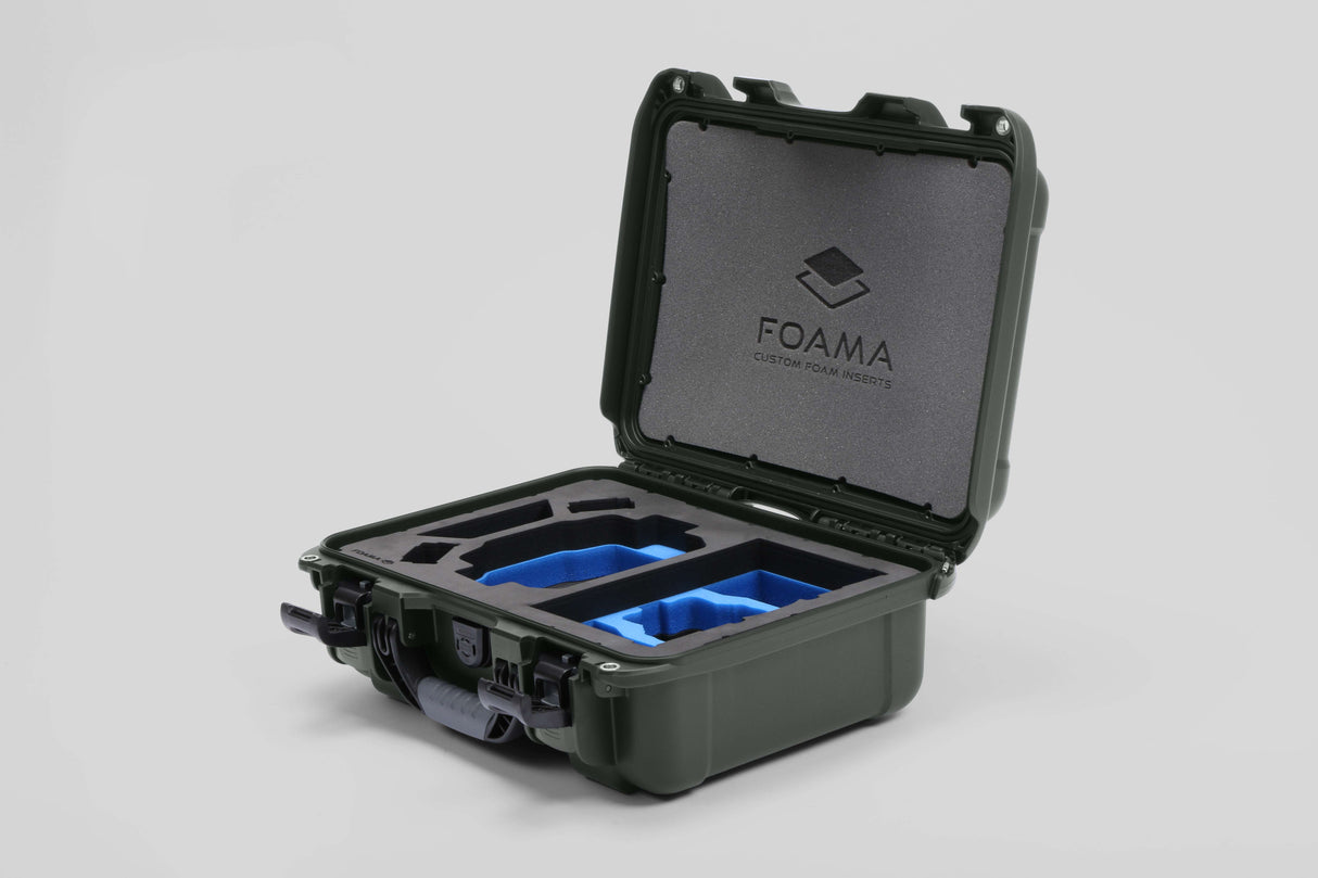 Foama Olive / Blue Foama DJI Mini 3 Pro & DJI Mini 4 Pro Waterproof Hard Carry-On Case