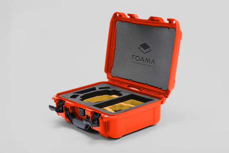 Foama Orange / Yellow Foama DJI Mini 3 Pro & DJI Mini 4 Pro Waterproof Hard Carry-On Case