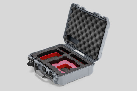 Foama Silver / Red DJI Neo Fly More Combo - All-Weather Carry-on Case with Stylish Custom Foam Insert