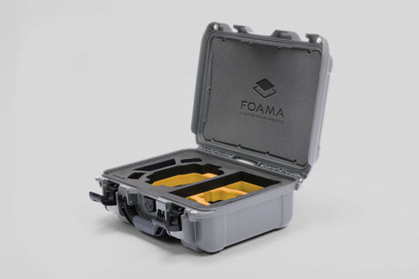 Foama Silver / Yellow Foama DJI Mini 3 Pro & DJI Mini 4 Pro Waterproof Hard Carry-On Case