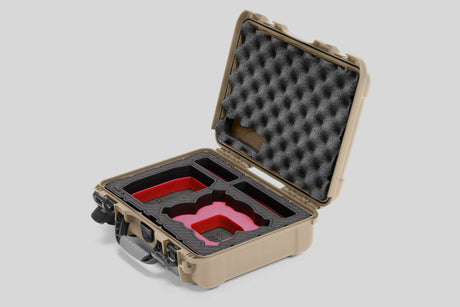 Foama Tan / Red DJI Neo Fly More Combo - All-Weather Carry-on Case with Stylish Custom Foam Insert