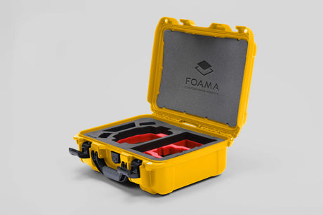 Foama Yellow / Red Foama DJI Mini 3 Pro & DJI Mini 4 Pro Waterproof Hard Carry-On Case