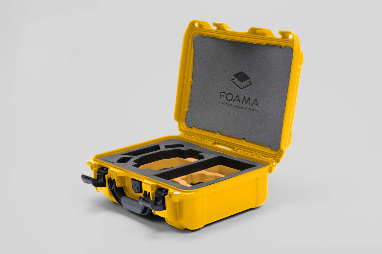 Foama Yellow / Yellow Foama DJI Mini 3 Pro & DJI Mini 4 Pro Waterproof Hard Carry-On Case